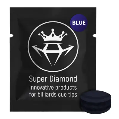 Наклейка для бильярда без фибры сфера SUPER DIAMOND синяя 1шт. изображение