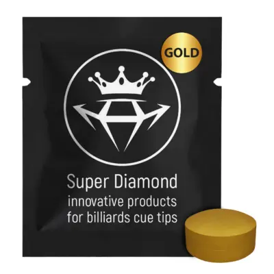 Наклейка для бильярда сфера SUPER DIAMOND GOLD 1шт. изображение