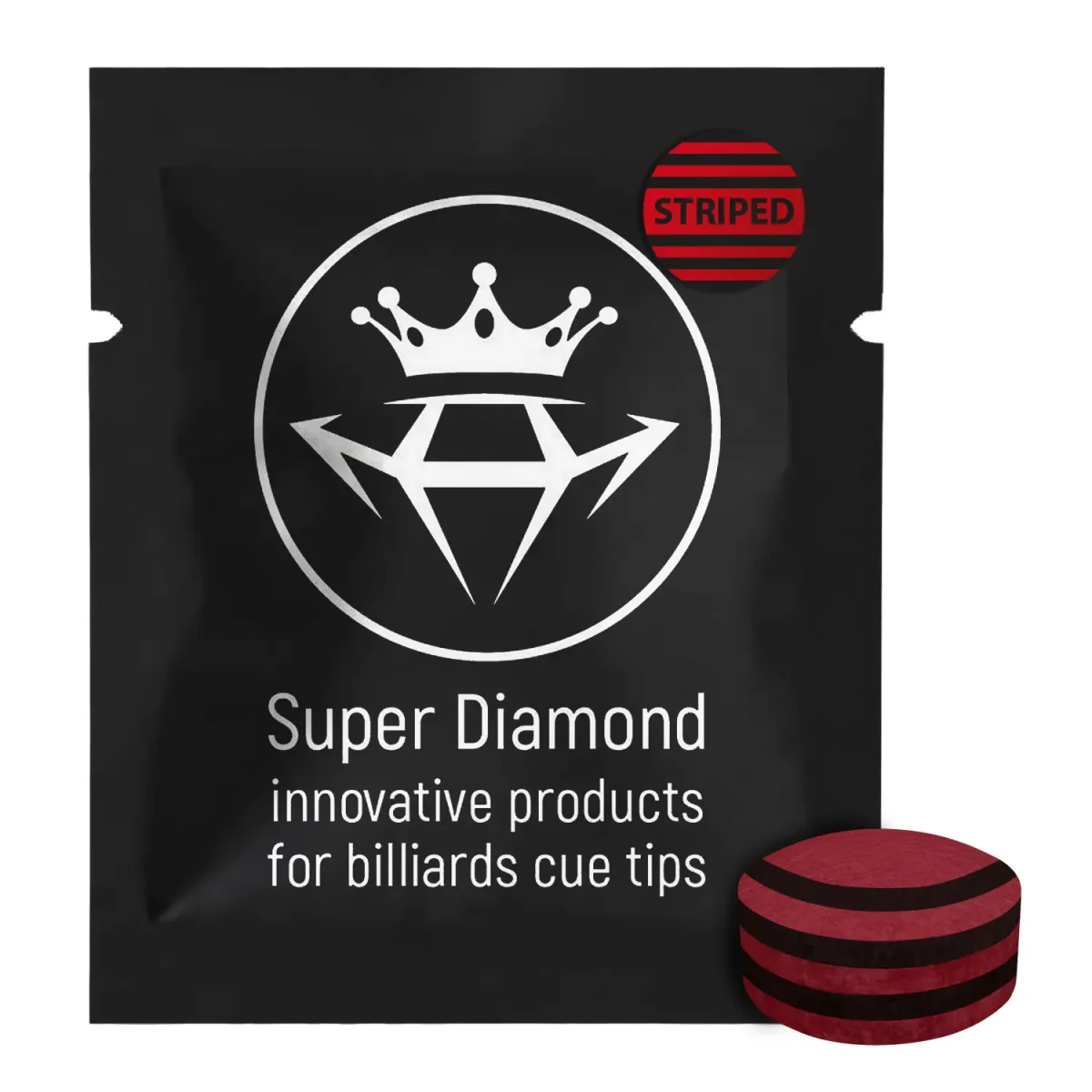 Наклейка на більярд без волокон SUPER DIAMOND striped sphere 1 штука. изображение