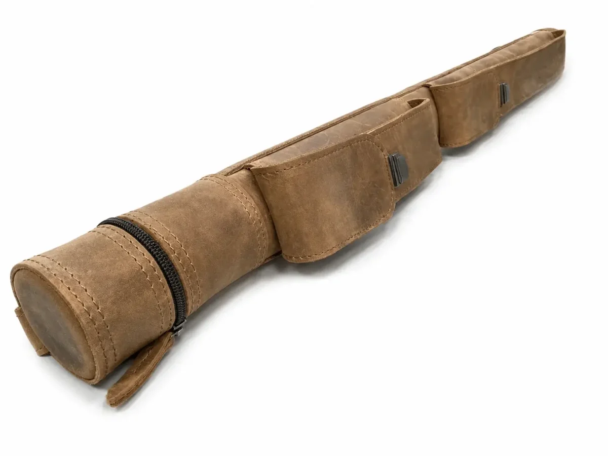 Більярдна трубка з шкірою Super Diamond Crazy Brown 2 Pockets Lock Keyboard изображение
