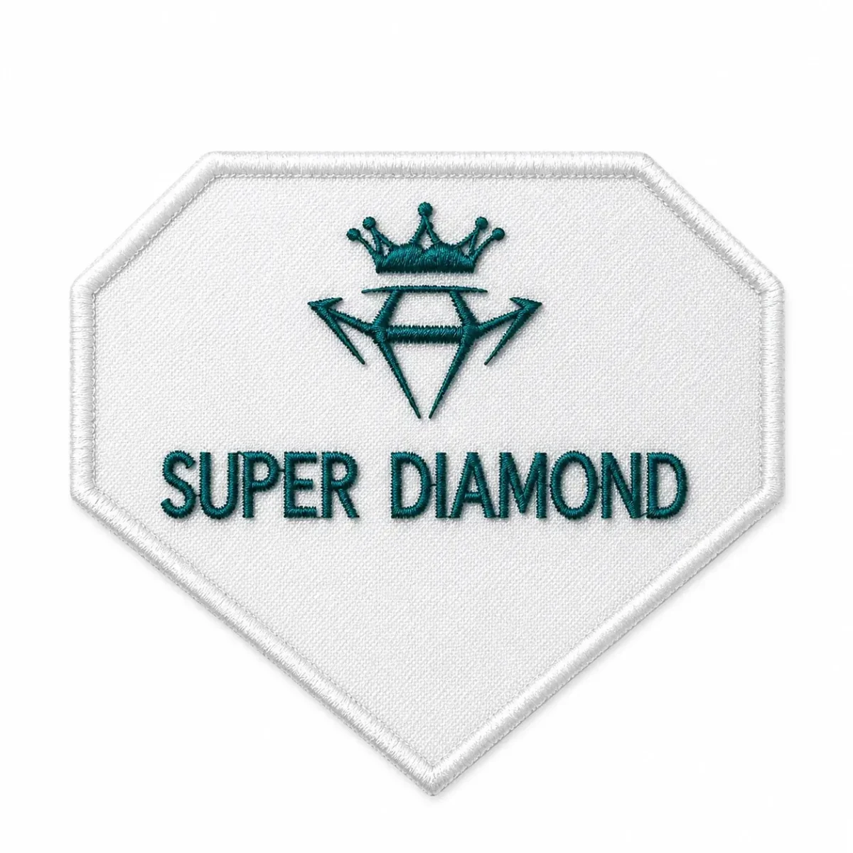 Нашивка нагрудна біла Super Diamond 1 шт. вигляді діаманту изображение