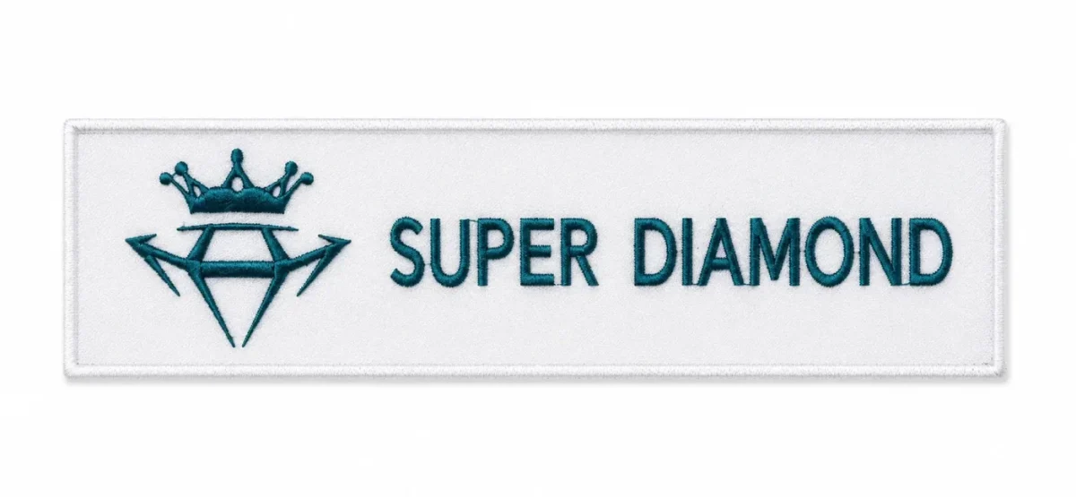 Нашивка біла Super Diamond 1 шт. изображение