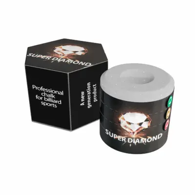 Крейда для більярду SUPER Diamond циліндричний сірий ямочка 1шт. изображение