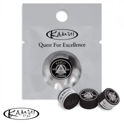 Наклейка для кия Kamui Pyramid Black 13мм Soft изображение