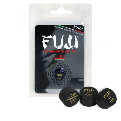 Наклейка для кия Longoni Fuji Black 13 мм Hard изображение