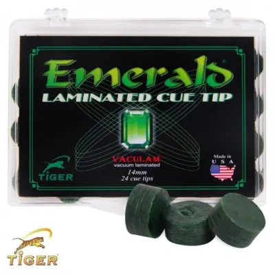 Наклейка для кию Tiger Emerald ø13мм Medium/Hard изображение