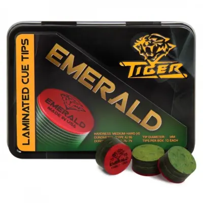 Наклейка для бильярдного кия TIGER EMERALD Ø13ММ MEDIUM/HARD 1ШТ. изображение