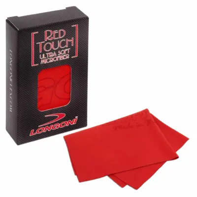 Салфетка для чистки и полировки бильярдного кия LONGONI RED TOUCH ULTRA SOFT MICROFIBRE CLOTH изображение