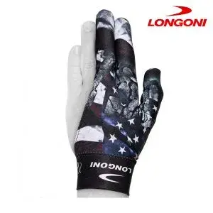 Рукавичка Longoni Velcro чорна прапор США безрозмірна изображение