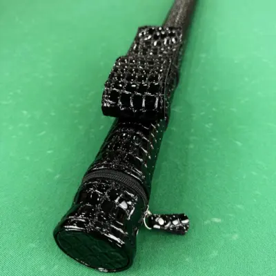 Тубус для бильярдного кия Super Diamond  карман на пристежках крокодил глянец 1шт. изображение