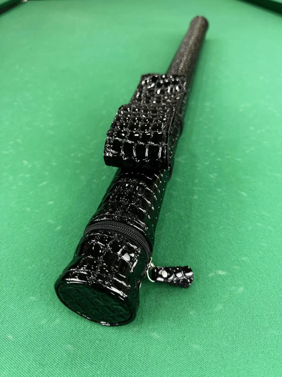 Тубус для більярдного кія Super Diamond кишеня на пристібках крокодил глянець 1шт. изображение