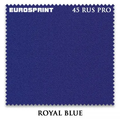 Сукно для бильярда Eurosprint 45 Rus Pro 198 см Royal-blue 1 метр изображение