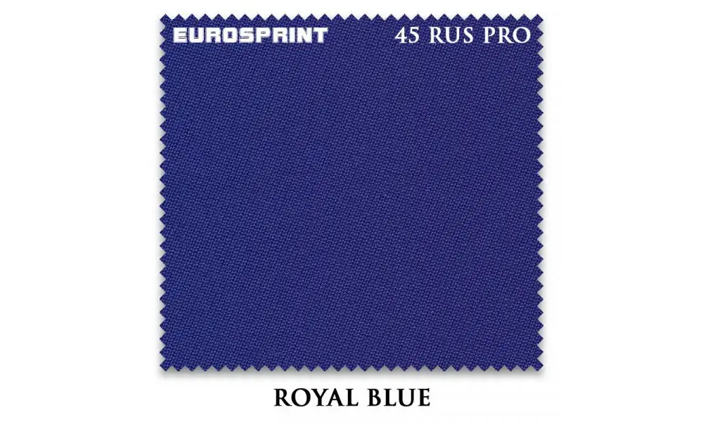 Сукно для більярду Eurosprint 45 Rus Pro 198см Royal-blue 1 метр изображение