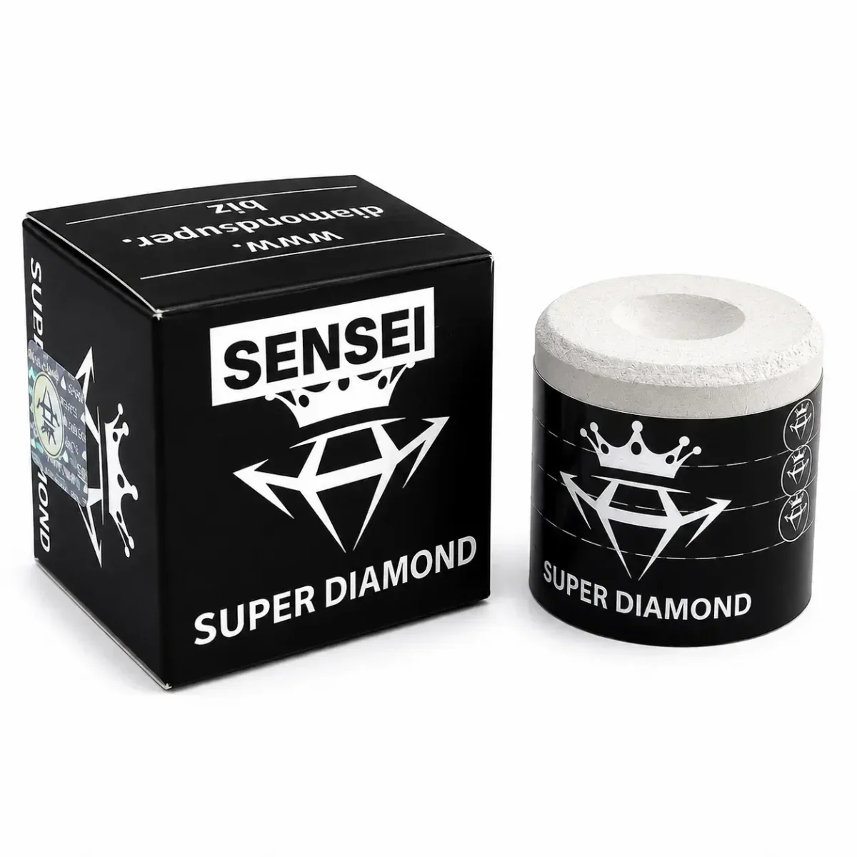 Крейда для більярду SENSEI Super Diamond циліндричний сірий з ямочкою 1шт. изображение