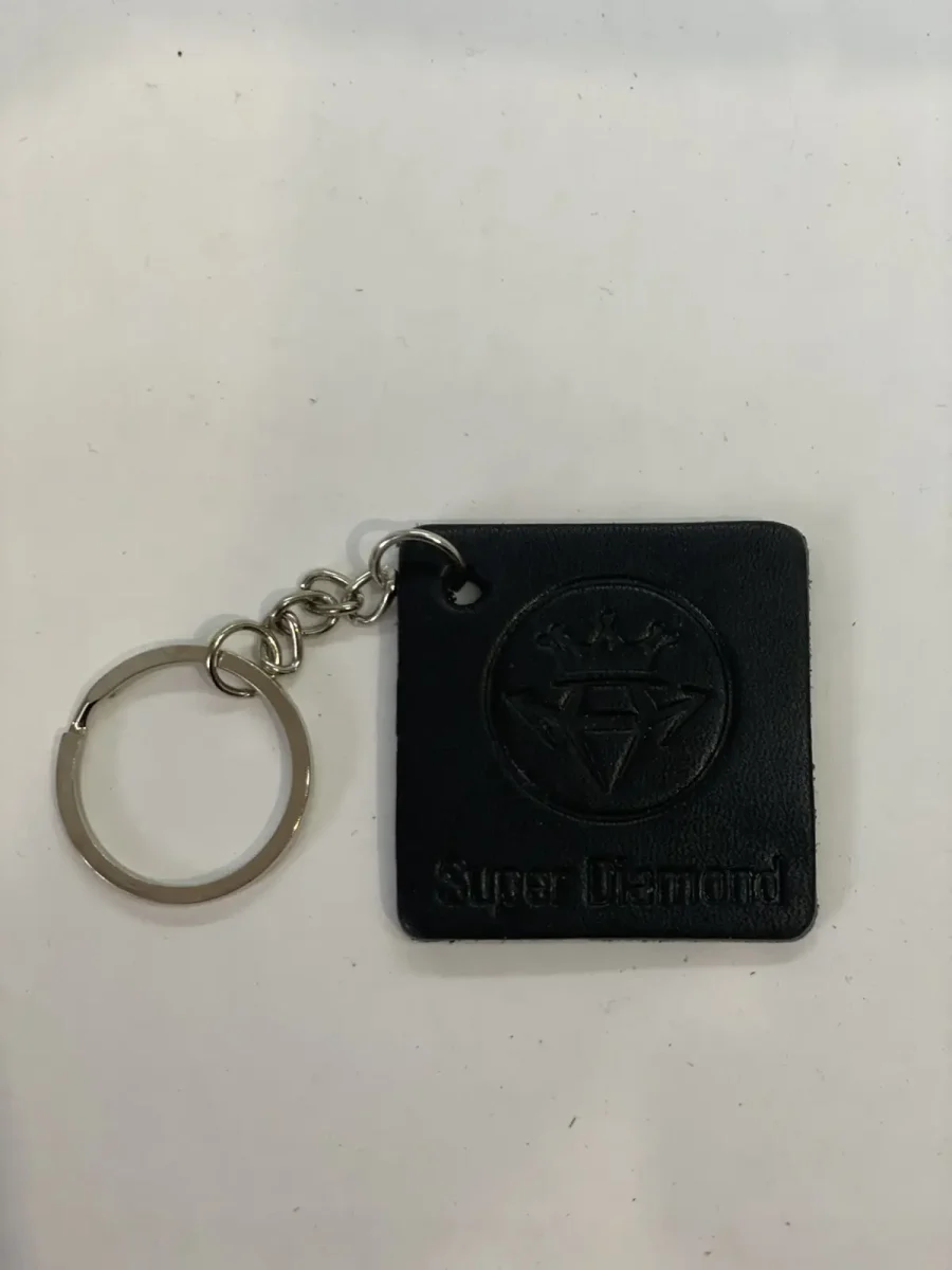 Брелок Super Diamond Leather Black Square изображение